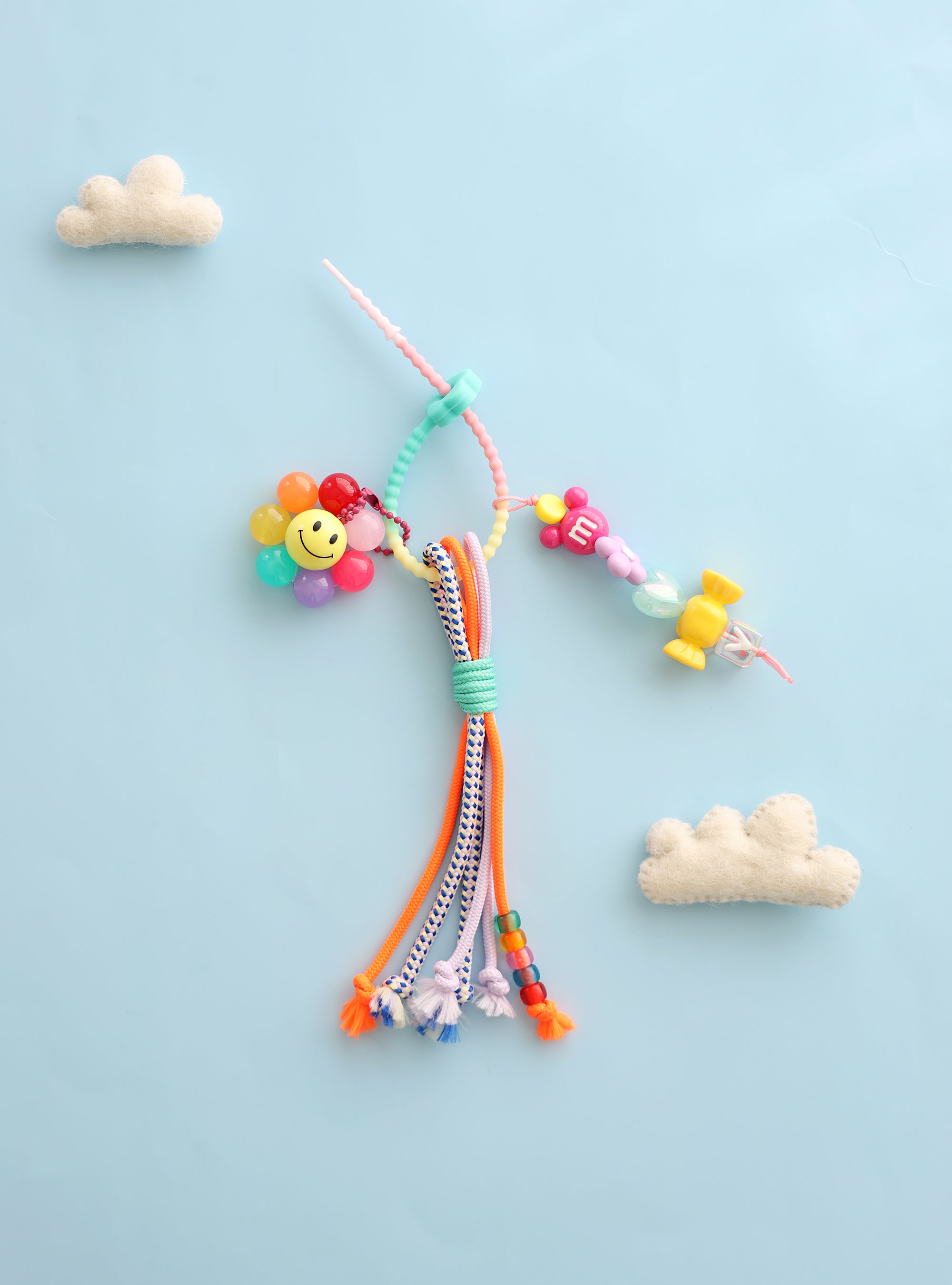 Happy Vibes Rainbow Bag Charm