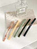 Long & Thin Marble French Automatic Hair Clip