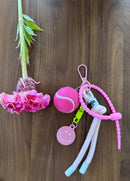 Happy Tennis Ball Key Charms