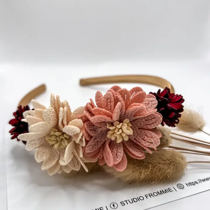Meadow Flower Tiara Headband for Toddlers and Children
