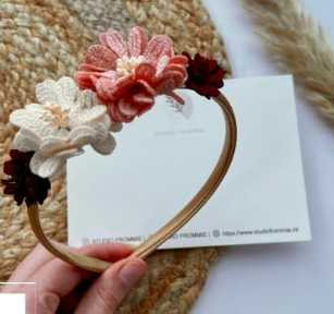 Meadow Flower Tiara Headband for Toddlers and Children