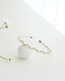 Crystal and pearl floral headband