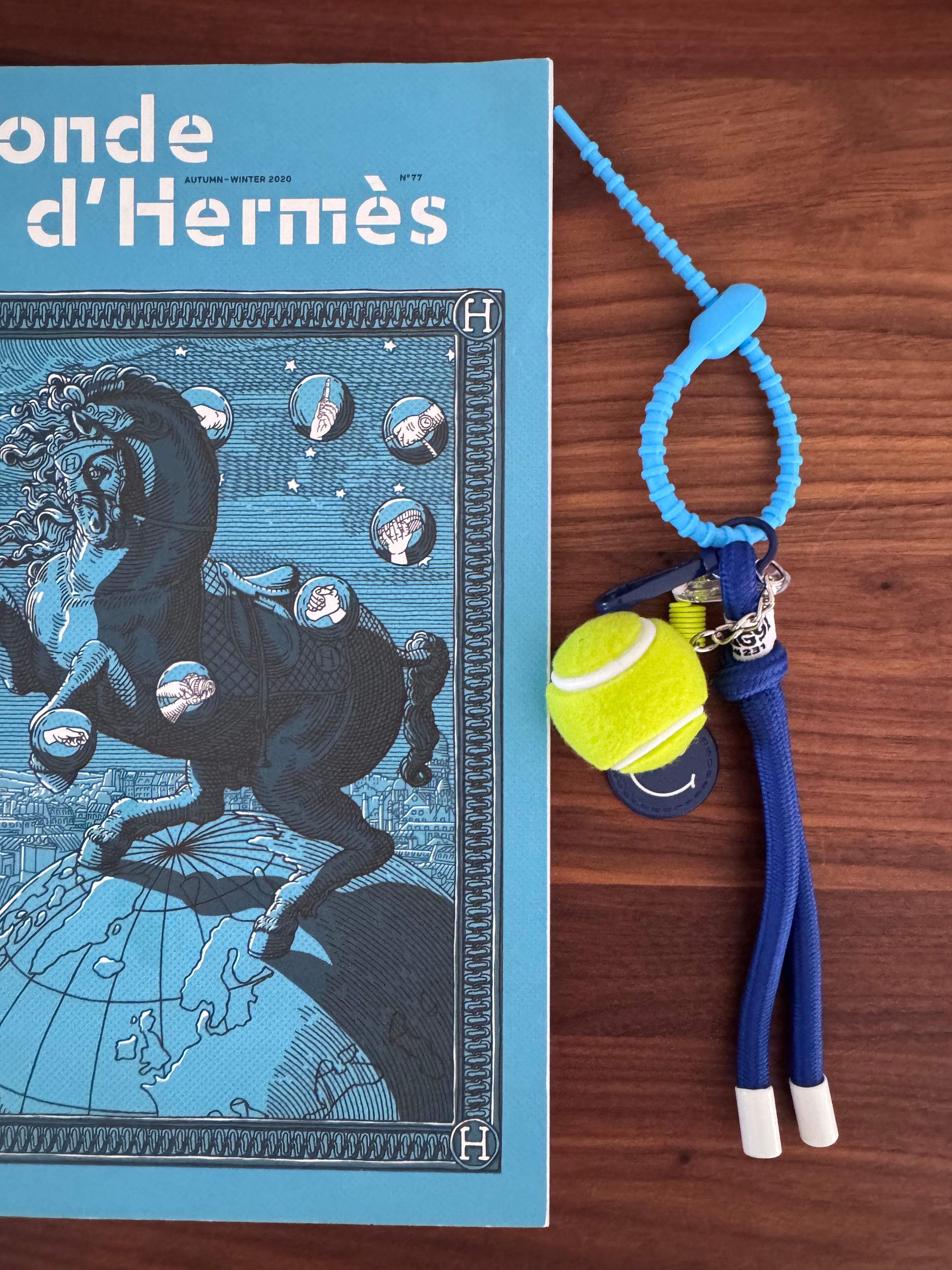 Happy Tennis Ball Key Charms